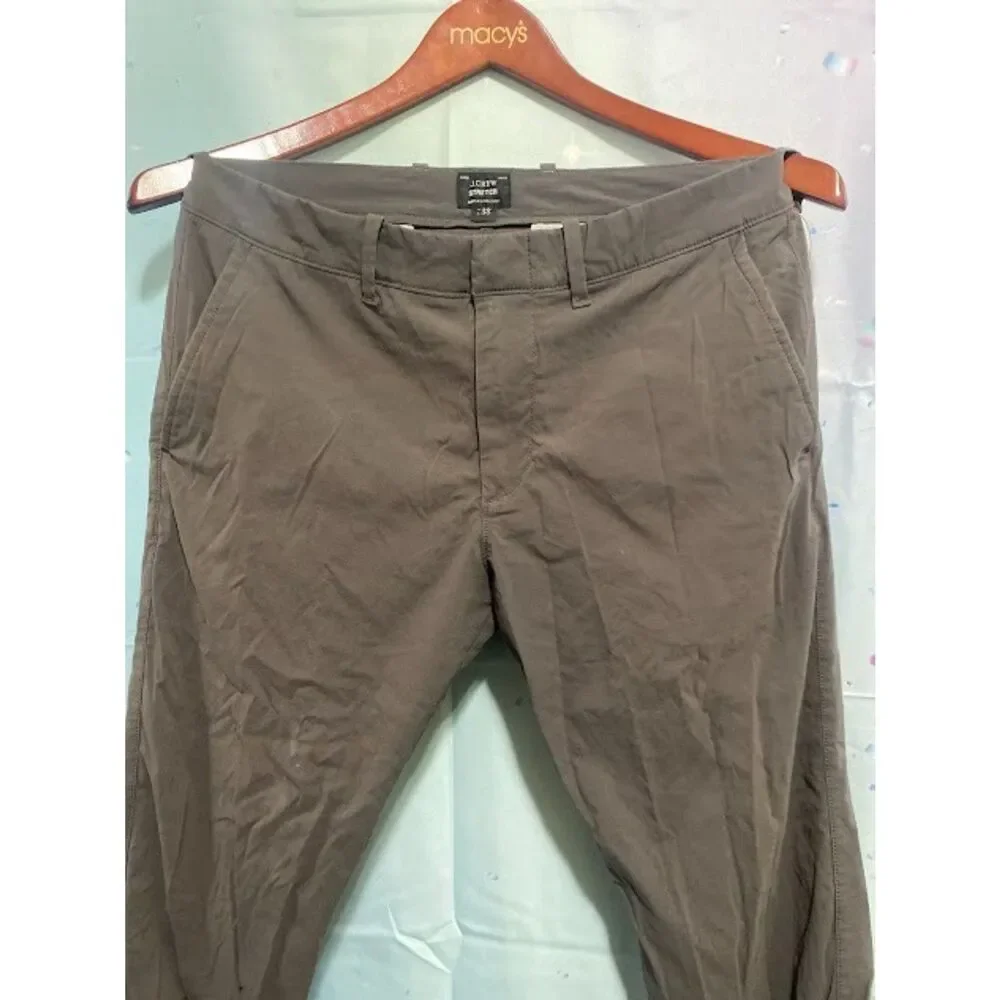 J Crew 484 Slim Fit Stretch Chino Pants Mens 30x30 Brown Khaki Casual Old Money